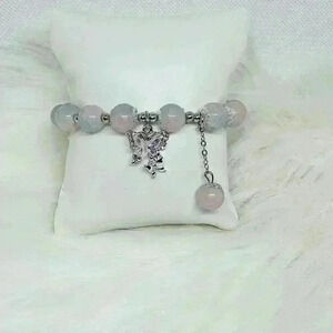 Girls Butterfly Beaded Bracelet